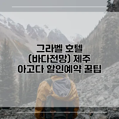 그라벨 호텔 (바다전망) 제주 아고다 할인예약 꿀팁