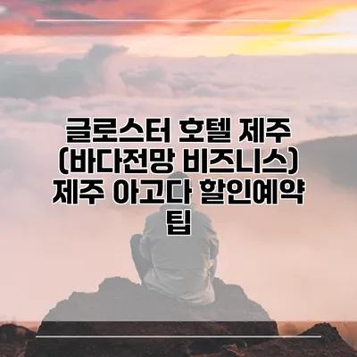 글로스터 호텔 제주 (바다전망 비즈니스) 제주 아고다 할인예약 팁