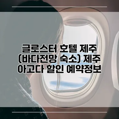 글로스터 호텔 제주 (바다전망 숙소) 제주 아고다 할인 예약정보