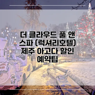 더 클라우드 풀 앤 스파 (럭셔리호텔) 제주 아고다 할인 예약팁