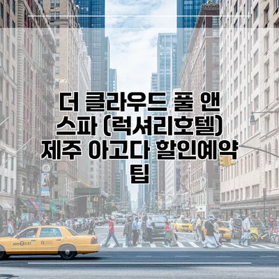 더 클라우드 풀 앤 스파 (럭셔리호텔) 제주 아고다 할인예약 팁