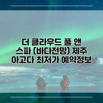 더 클라우드 풀 앤 스파 (바다전망) 제주 아고다 최저가 예약정보