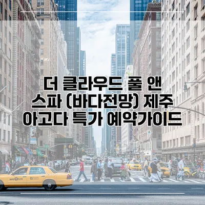 더 클라우드 풀 앤 스파 (바다전망) 제주 아고다 특가 예약가이드