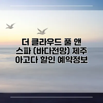 더 클라우드 풀 앤 스파 (바다전망) 제주 아고다 할인 예약정보
