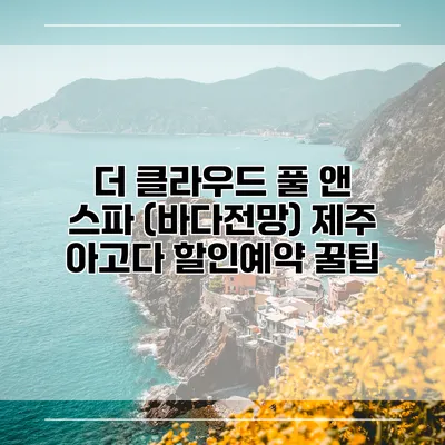 더 클라우드 풀 앤 스파 (바다전망) 제주 아고다 할인예약 꿀팁