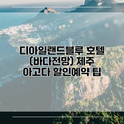 디아일랜드블루 호텔 (바다전망) 제주 아고다 할인예약 팁