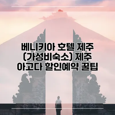 베니키아 호텔 제주 (가성비숙소) 제주 아고다 할인예약 꿀팁