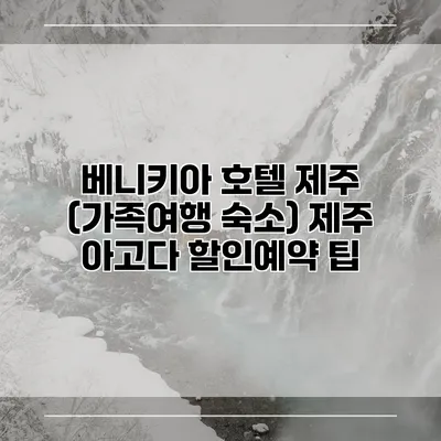 베니키아 호텔 제주 (가족여행 숙소) 제주 아고다 할인예약 팁