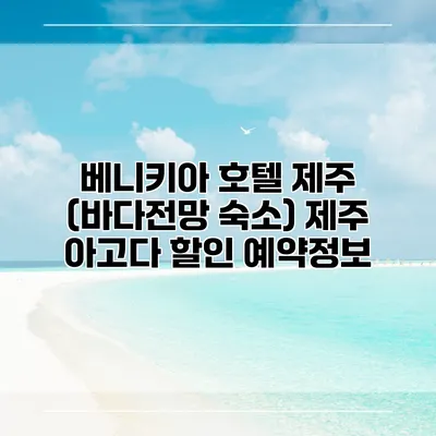 베니키아 호텔 제주 (바다전망 숙소) 제주 아고다 할인 예약정보