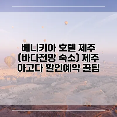 베니키아 호텔 제주 (바다전망 숙소) 제주 아고다 할인예약 꿀팁