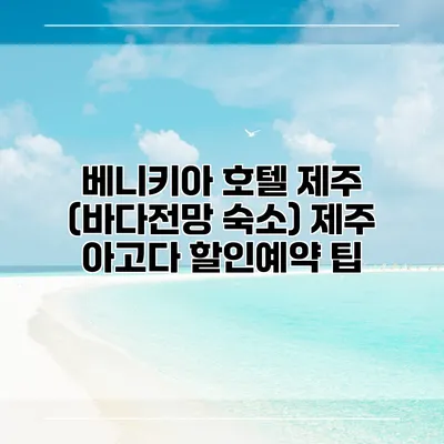 베니키아 호텔 제주 (바다전망 숙소) 제주 아고다 할인예약 팁
