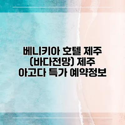 베니키아 호텔 제주 (바다전망) 제주 아고다 특가 예약정보