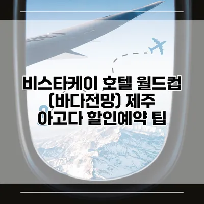 비스타케이 호텔 월드컵 (바다전망) 제주 아고다 할인예약 팁