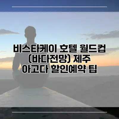 비스타케이 호텔 월드컵 (바다전망) 제주 아고다 할인예약 팁