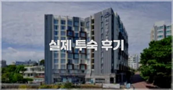 💬 실제 투숙 후기