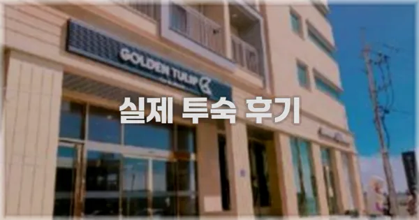 💬 실제 투숙 후기