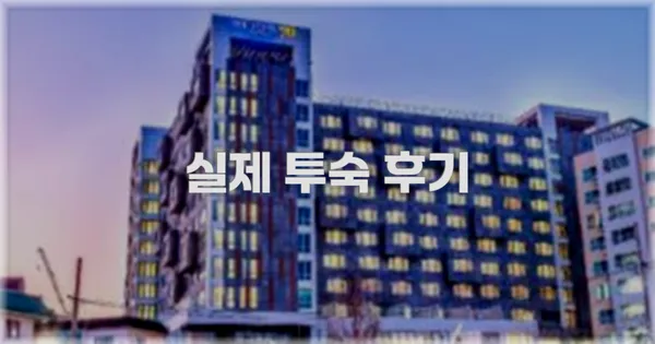 💬 실제 투숙 후기