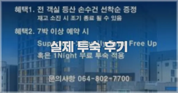 💬 실제 투숙 후기