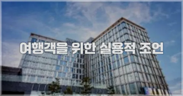 여행객을 위한 실용적 조언