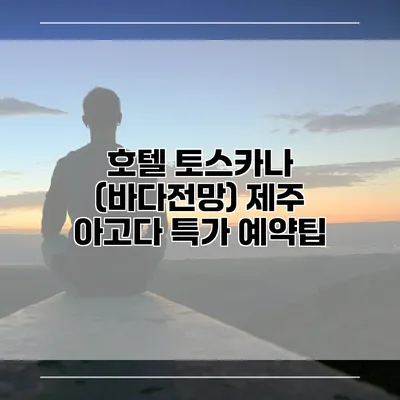 호텔 토스카나 (바다전망) 제주 아고다 특가 예약팁