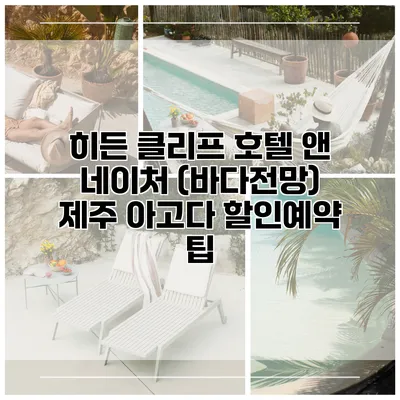 히든 클리프 호텔 앤 네이처 (바다전망) 제주 아고다 할인예약 팁